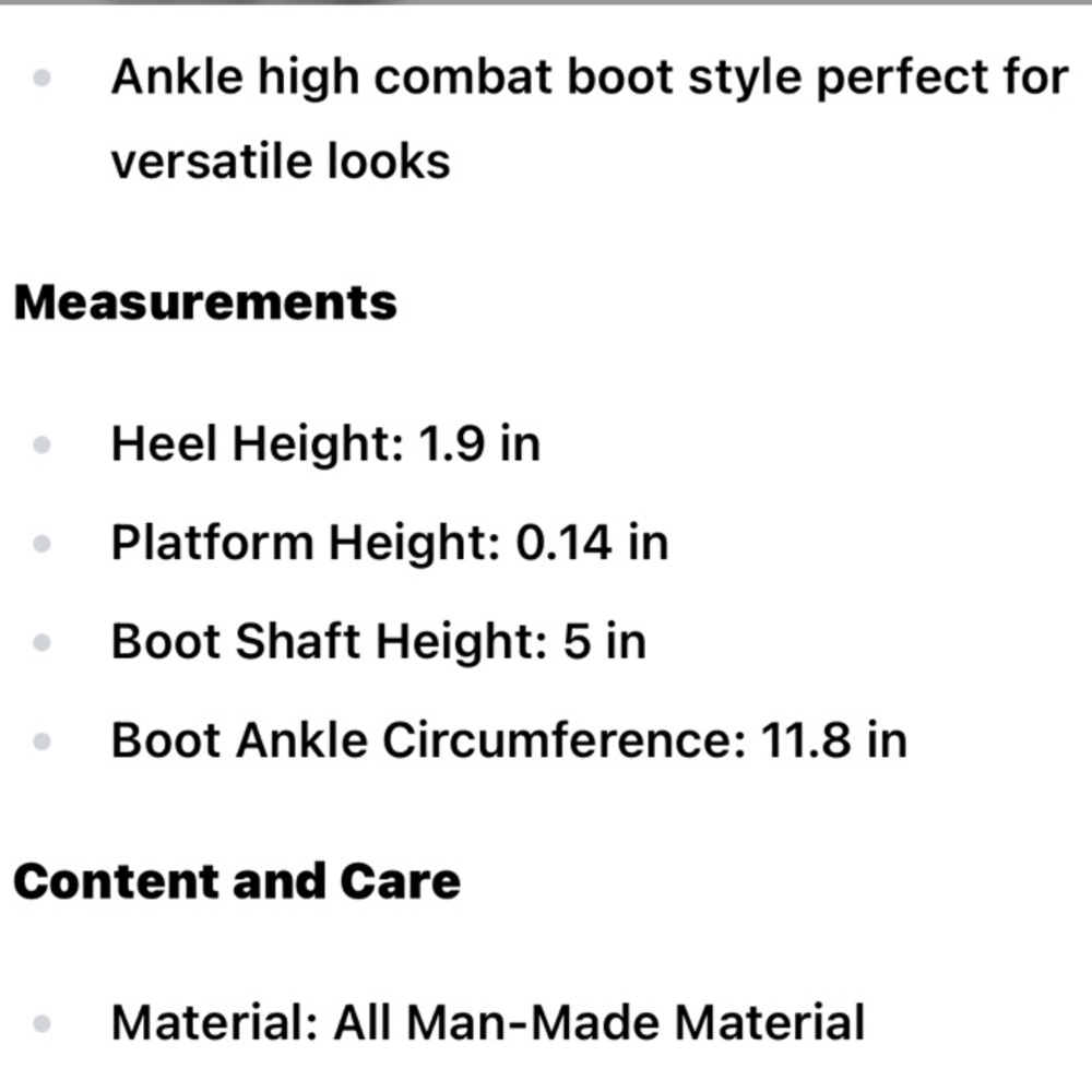 Women’s Black Combat Lace-Up Boots•12 - Picture 9 of 9